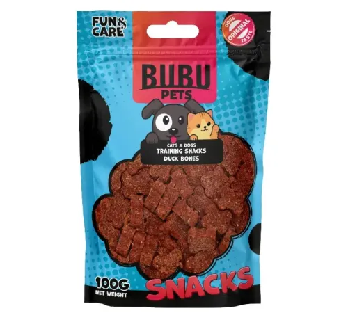 Bubu Pets Косточки для дрессировки, утка, 100 г