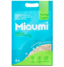 Miaumi Наполнитель TOFU Natural Unscented, 6 л