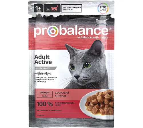 ProBalance Консервированный корм Active Cat, 85 г