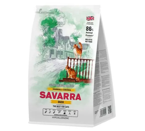 Savarra Hairball Cat (Утка, рис) 400 г