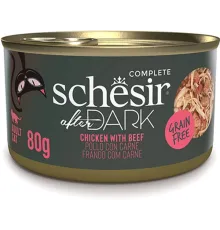 Schesir After Dark (Курица, говядина в бульоне), 80 г