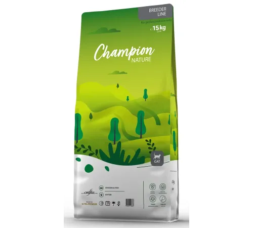 Craftia Champion Nature Ultra Kitten (Курица, рыба), 15 кг