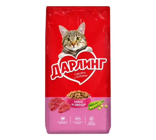 Дарлинг для кошек (Мясо с овощами), 760 г