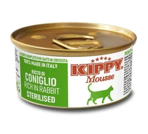 Kippy Mousse Sterilised Cat Мусс с кроликом, 85 г