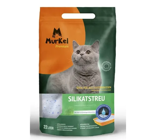Murkel Наполнитель силикагелевый (Скошенная трава), 22 л/10 кг