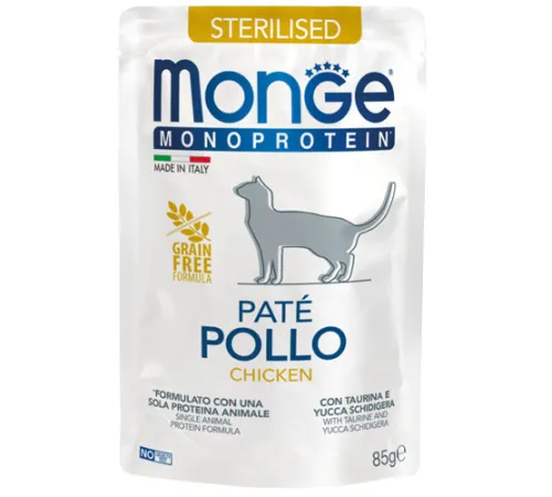 Monge Cat Mono Paté Sterilised (Курица) 85 г
