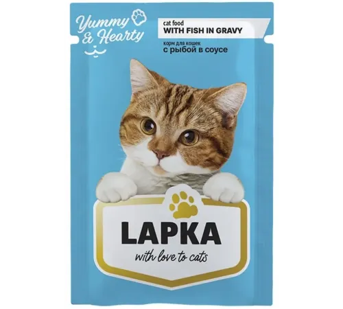 Lapka Консервы для кошек (Рыба), 85 г х 28 шт (уп)