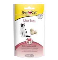 Gimcat Витаминное лакомство для кошек Malt tabs, 40 г