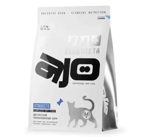 AJO Vet Dieta Struvite Cat, 400 г