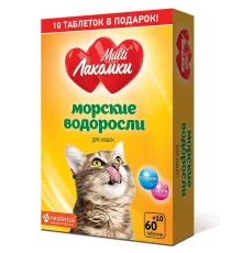 MultiЛакомки Морские водоросли для кошек, 70 таб.