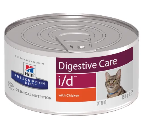 Hill's Prescription Diet i/d Digestive Care Влажный корм для кошек и котят (курица), 156 г