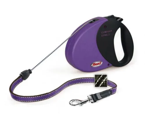 Рулетка Flexi Comfort Long М, трос 8 м (пурпурный)