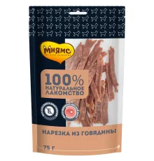 Мнямс Нарезка из говядины для собак, 75 г