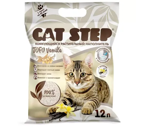 Cat Step Tofu Vanilla, 12 л (5,567 кг)