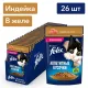 Felix Аппетитные кусочки для кошек (Индейка в желе), 75 г
