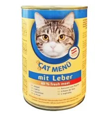 CAT Menu Консервир. корм для кошек (Печень), 415 г