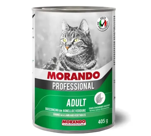 Morando Professional Кусочки в соусе (Ягненком и овощи), 405 г