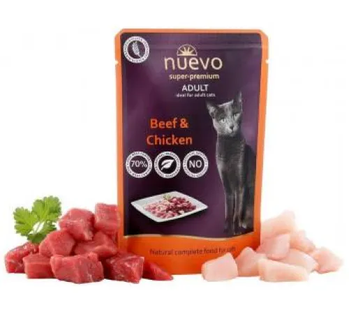 Nuevo Adult Beef & Chicken cat 85 гр