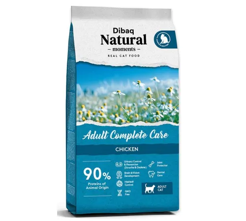 Dibaq Natural Moments Cat Adult Complete Care (Курица), 2 кг