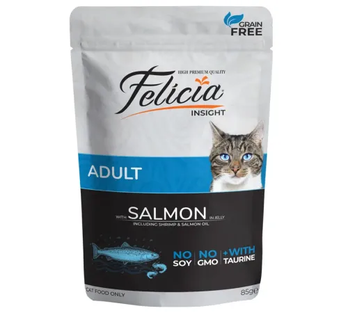 Felicia Adult Cat (Лосось в желе), 85 г