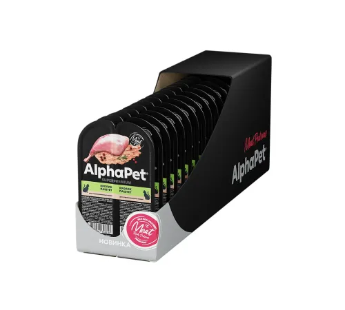 AlphaPet Superpremium паштет с кроликом для стерилизованных кошек, 80 г