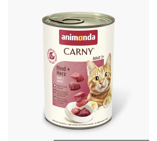 Carny Adult (с говядиной и сердцем) 400 г х 10 шт