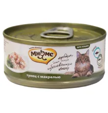 Мнямс Консервы Тунец с макрелью в нежном желе, 70 г