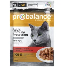 ProBalance Консервированный корм Immuno Protection Cat (Говядина в соусе), 85 г
