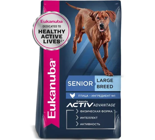 Eukanuba Senior 7+ Large (Птица), 4 кг