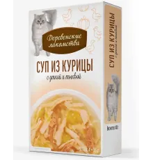 Деревенские лакомства Суп из курицы с уткой и тыквой, 35 г х 4 шт