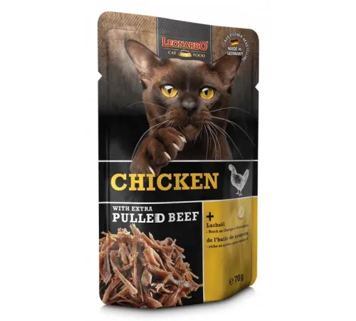 Leonardo Chicken + Beef (Курица с тушеной говядиной), 70 г