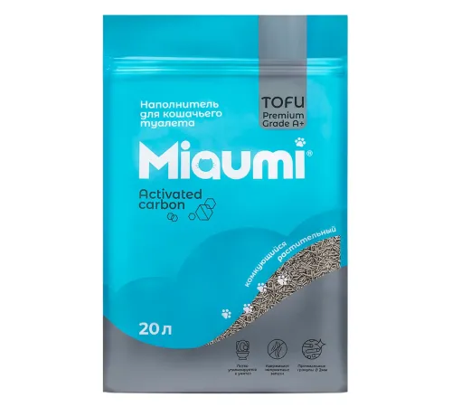 Miaumi Наполнитель TOFU Activated Carbon, 20 л