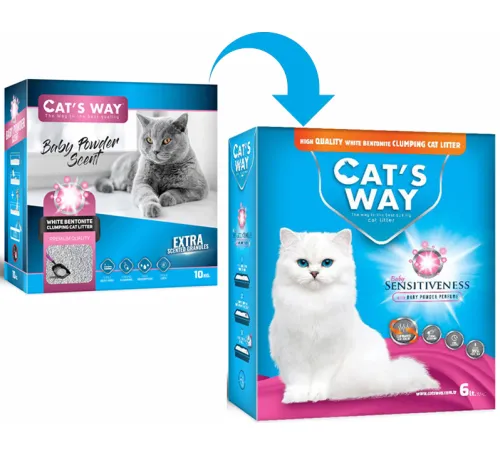 Cat's Way Box PREMIUM Baby Powder, 6 л