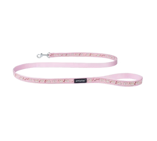 Поводок AmiPlay Wink (Розовый) M 140/1,5 см