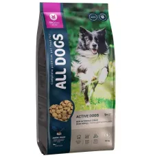 All Dogs для активных собак (Мясо), 13 кг
