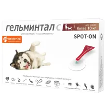 Экопром Гельминтал Spot-on для собак от 10 кг, 2,5 мл х 1 пипетка