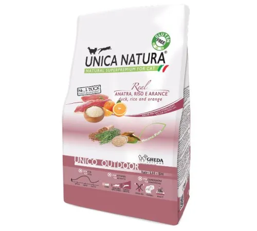 Unica Natura Unico Outdoor (Утка, рис, апельсин) 350 г