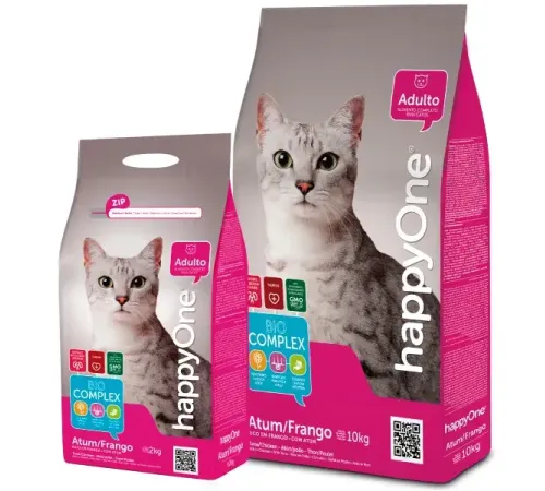 HappyOne Cat Adult (Тунец, курица), 2 кг
