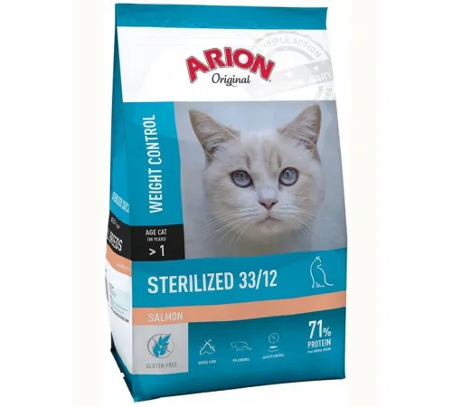 Arion Original Sterilized (Лосось), 7,5 кг