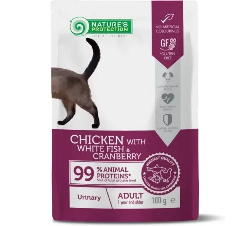 Nature's Protection Консервы Urinary Health (Курица и белая рыба), 100 г