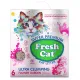 Fresh Cat Комкующийся наполнитель Цветущий сад, 6 л