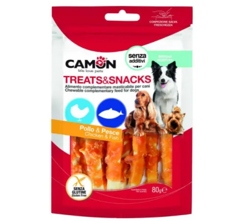 CAMON Снэки курица с рыбой, 80 г