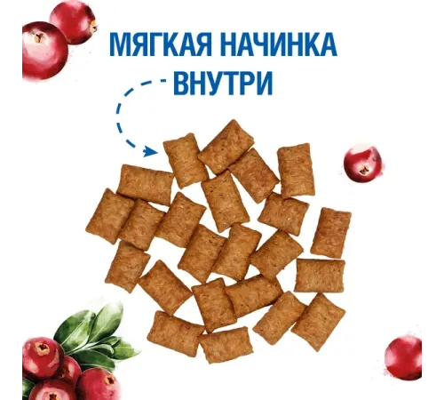 Monge Gift Sterilised Хрустящие подушечки с начинкой с уткой и клюквой, 60 г