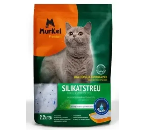 Murkel Наполнитель силикагелевый (Скошенная трава), 2,2 л/1 кг