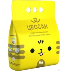 Цеосан Гигиенический наполнитель для гладкошерстных кошек, 5 л