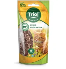 Triol Мини-медальоны из говядины с треской для кошек, 40 г