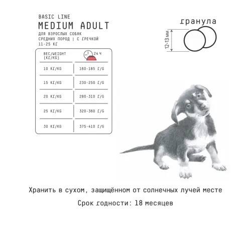 AJO Basic Line Medium Adult, 2 кг