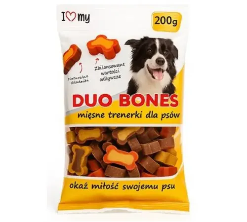 I love my Duo Bones mini Жевательные косточки для собак с птицей, 200 г