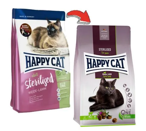 Happy Cat Sterilised Weide-Lamm (Пастбищный ягненок) 4 кг