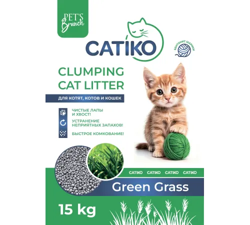 CATIKO Наполнитель COMFORT (Зеленая трава), 3,9 кг